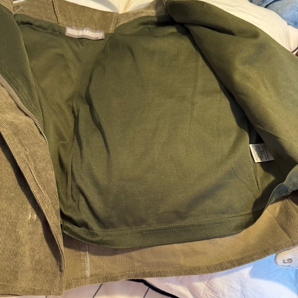 addie Corduroy Mini Skirt- Army Green- Large - Picture 9 of 11